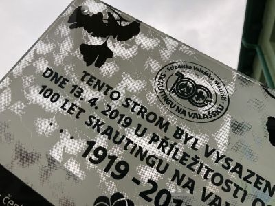 Memorial plaque for a Scout