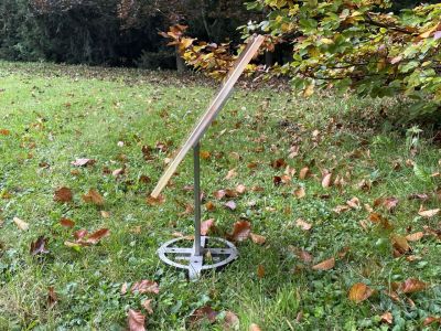 Stainless steel stand for a memorial plaque