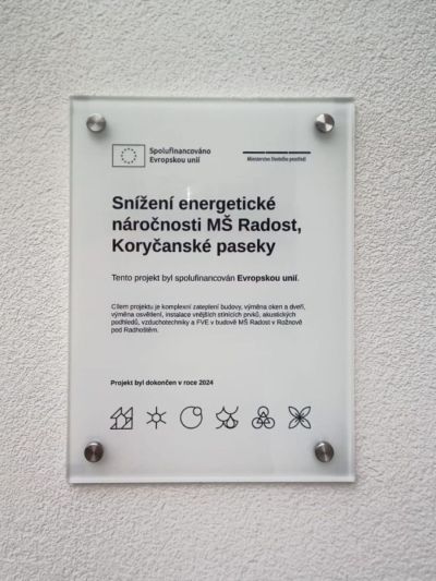 Glass corporate plaque